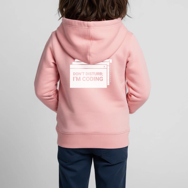 Stören Sie Nicht Ich Programmiere Coder Coding Kinder Premium Organic Zip Hoodie
