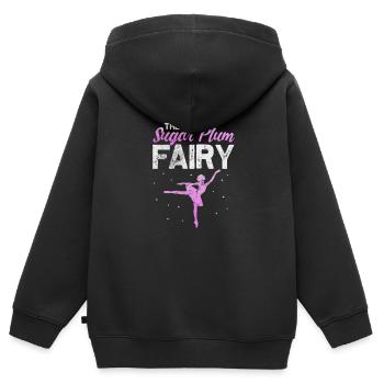 Ballet - Sweat Premium à capuche zippé enfant bio - noir - Dos - AI Model Kid Male (0cm)