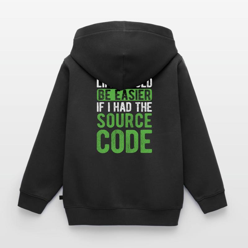 Software Ingenieur Informatiker Programmierer Kinder Premium Organic Zip Hoodie