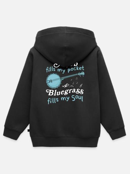 Banjo - Kinder Premium Organic Zip Hoodie - Schwarz