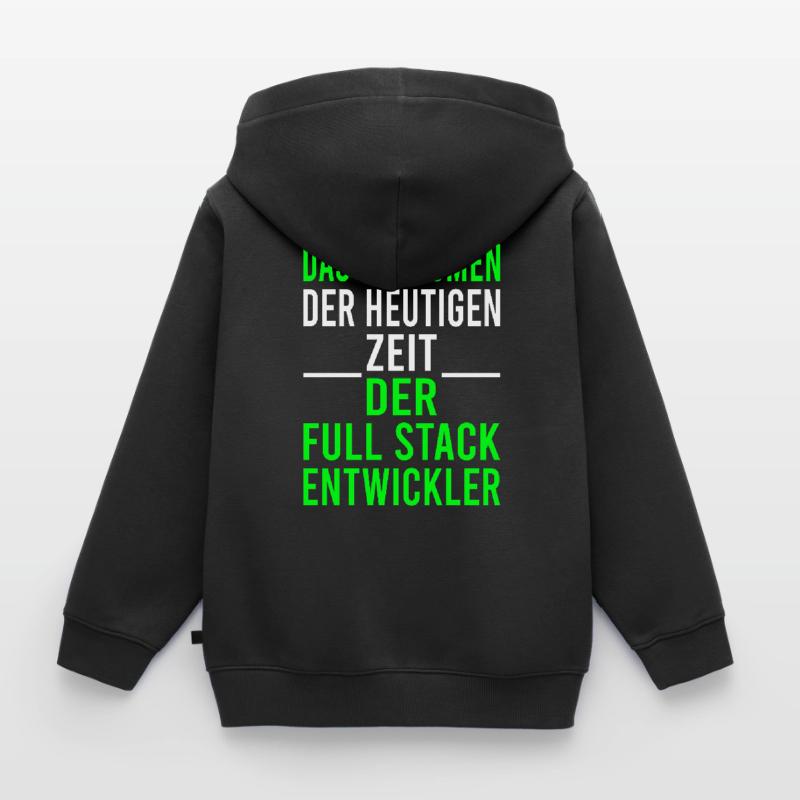 Informatik Computer Programmierer Entwickler Coder Kinder Premium Organic Zip Hoodie