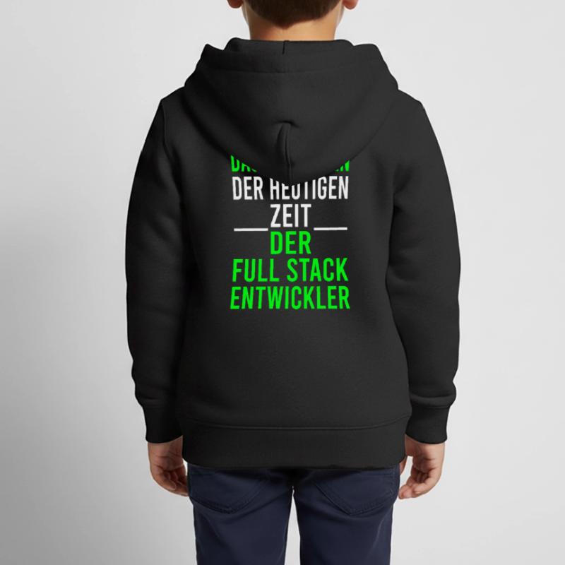 Informatik Computer Programmierer Entwickler Coder Kinder Premium Organic Zip Hoodie