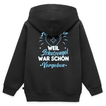 Altenpfleger Altenpflege Pfleger Vater Pflege - Kinder Premium Organic Zip Hoodie - Schwarz - Hinten - AI Model Kid Male (0cm)