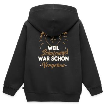 Altenpfleger Altenpflege Pfleger Vater Pflege - Kinder Premium Organic Zip Hoodie - Schwarz - Hinten - AI Model Kid Male (0cm)