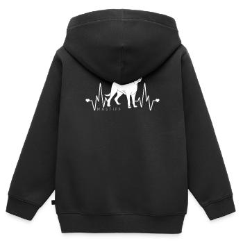 Mâtin - Sweat Premium à capuche zippé enfant bio - noir - Dos - AI Model Kid Male (0cm)