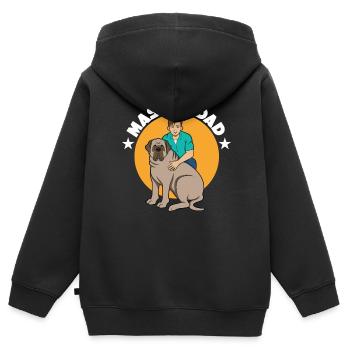 Mâtin - Sweat Premium à capuche zippé enfant bio - noir - Dos - AI Model Kid Male (0cm)