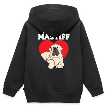 Mâtin - Sweat Premium à capuche zippé enfant bio - noir - Dos - AI Model Kid Male (0cm)