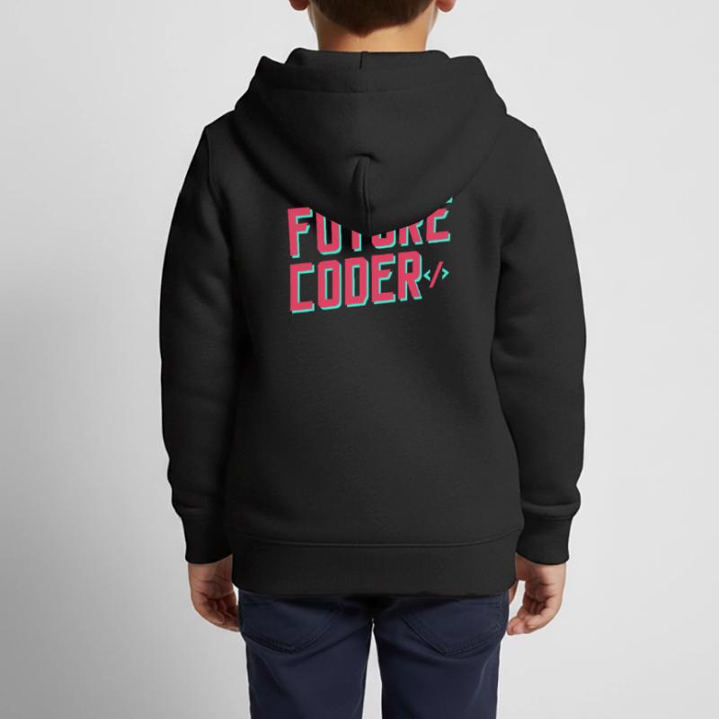 Zukünftiger Coder Coding Code Programmierer Kinder Premium Organic Zip Hoodie
