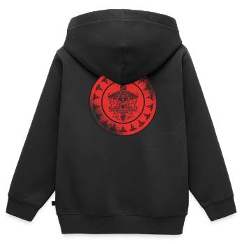 Krankenschwester Krankenpfleger Gesundheits- - Kinder Premium Organic Zip Hoodie - Schwarz - Hinten - AI Model Kid Male (0cm)