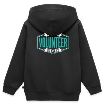 Bester Freiwilliger Aller Zeiten Beruf Freiwillig - Kinder Premium Organic Zip Hoodie - Schwarz - Hinten - AI Model Kid Male (0cm)