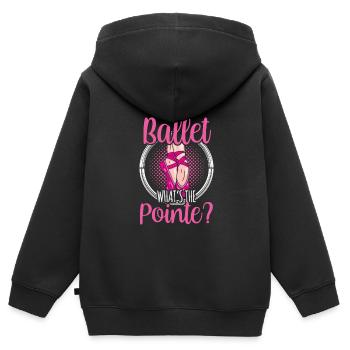 Sans ballet Qu’est-ce que la punchline ? Ballerine Hobby - Sweat Premium à capuche zippé enfant bio - noir - Dos - AI Model Kid Male (0cm)