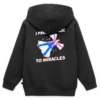 Je préfère la logique aux miracles - Athée - Sweat Premium à capuche zippé enfant bio - noir - Dos - AI Model Kid Male (0cm)