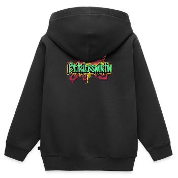 BWL Graffiti-Art Betriebswirtin - Kinder Premium Organic Zip Hoodie - Schwarz - Hinten - AI Model Kid Male (0cm)
