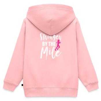 Running Runner Jogging Jogging Runner Gift - Kids Premium Organic Zip-up Hoodie - rose - Back - AI Model Kid Female (0cm)