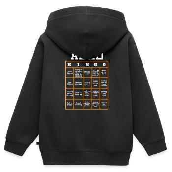 TDAH TDAH Cadeau de déficit de l’attention - Sweat Premium à capuche zippé enfant bio - noir - Dos - AI Model Kid Male (0cm)