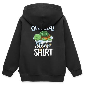 Sleeping Sweet Gift - Kids Premium Organic Zip-up Hoodie - black - Back - AI Model Kid Male (0cm)