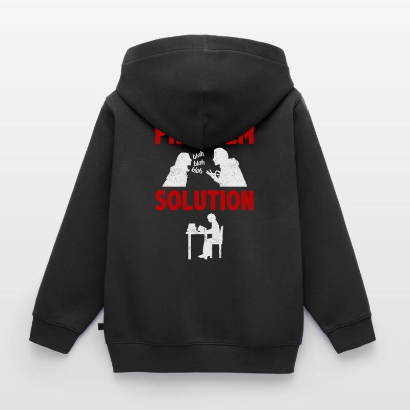 Learning Education University Problem Solution Kids Premium Organic Zip-up Hoodie