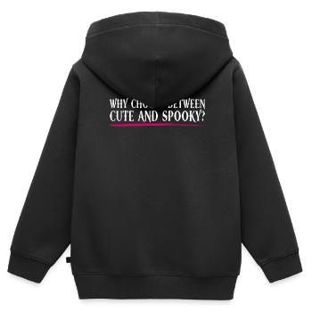 Cute and scary? - Bubble Goth Perky Goth - Kids Premium Organic Zip-up Hoodie - black - Back - AI Model Kid Male (0cm)