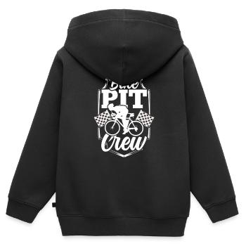 Fahrrad-Boxencrew Radrennfahrer Radrennen - Kinder Premium Organic Zip Hoodie - Schwarz - Hinten - AI Model Kid Male (0cm)