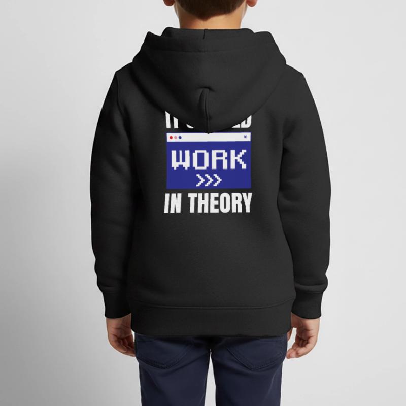 In theory, it should work coding code Kids Premium Organic Zip-up Hoodie