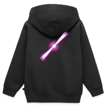 Gamma-ray burst - Kids Premium Organic Zip-up Hoodie - black - Back - AI Model Kid Male (0cm)