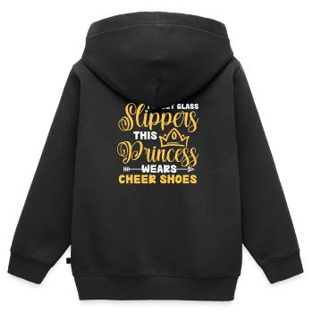 Cheerleader - Kids Premium Organic Zip-up Hoodie - black - Back - AI Model Kid Male (0cm)