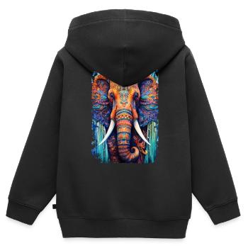 Mammut - Kinder Premium Organic Zip Hoodie - Schwarz - Hinten - AI Model Kid Male (0cm)