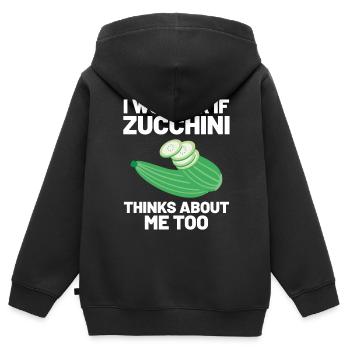 Cadeau VR de réalité virtuelle - Sweat Premium à capuche zippé enfant bio - noir - Dos - AI Model Kid Male (0cm)