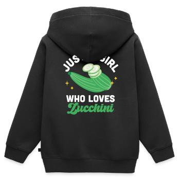 Cadeau VR de réalité virtuelle - Sweat Premium à capuche zippé enfant bio - noir - Dos - AI Model Kid Male (0cm)