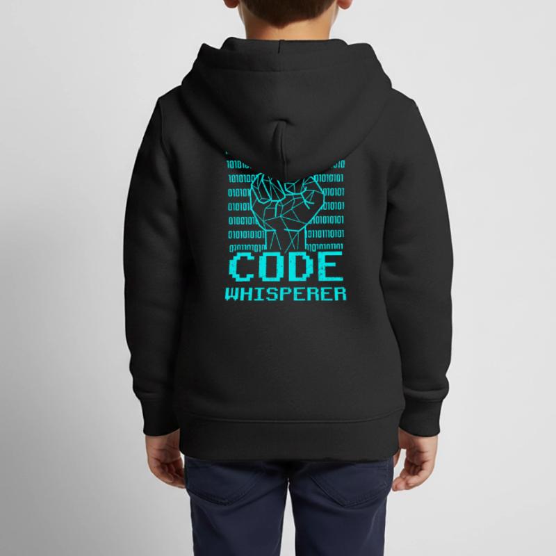 Code Flüsterer Coding Coder Programmierer Kinder Premium Organic Zip Hoodie