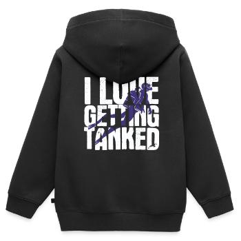 Apnoetaucher Freitaucher Taucher - Kinder Premium Organic Zip Hoodie - Schwarz - Hinten - AI Model Kid Male (0cm)