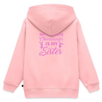 Cheerleader - Kids Premium Organic Zip-up Hoodie - rose - Back - AI Model Kid Female (0cm)