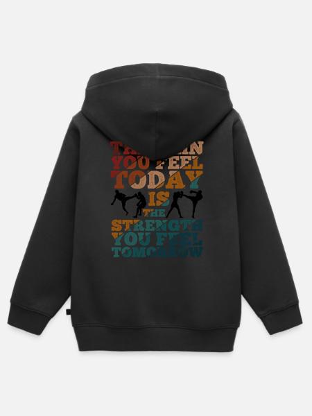 Kickboxing - Kinder Premium Organic Zip Hoodie - 