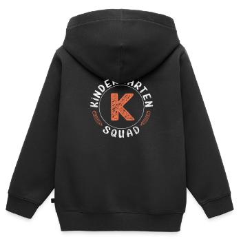 Kindergarten - Kinder Premium Organic Zip Hoodie - Schwarz - Hinten - AI Model Kid Male (0cm)