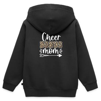 Cheerleader - Kinder Premium Organic Zip Hoodie - Schwarz - Hinten - AI Model Kid Male (0cm)