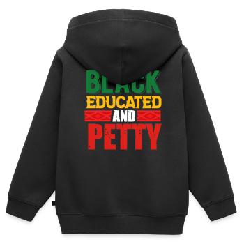Black History Month Black History - Kinder Premium Organic Zip Hoodie - Schwarz - Hinten - AI Model Kid Male (0cm)