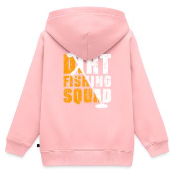 Équipe de détecteurs de métaux Chasse au trésor - Sweat Premium à capuche zippé enfant bio - rose - Dos - AI Model Kid Female (0cm)