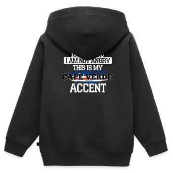 Cap-Vert - Sweat Premium à capuche zippé enfant bio - noir - Dos - AI Model Kid Male (0cm)