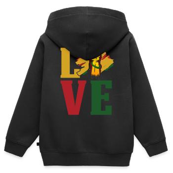 Black History Month Black History - Kinder Premium Organic Zip Hoodie - Schwarz - Hinten - AI Model Kid Male (0cm)