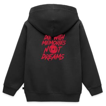 Bodybuilder Body Building Fitness Gym Cadeau - Sweat Premium à capuche zippé enfant bio - noir - Dos - AI Model Kid Male (0cm)