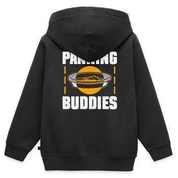 Panning Buddies - Gold Panning Gold Prospecting Group - Sweat Premium à capuche zippé enfant bio - noir - Dos - AI Model Kid Male (0cm)