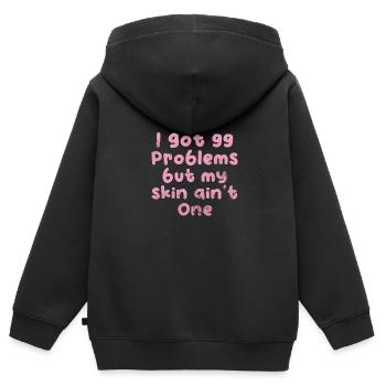 Kosmetikerin - Kinder Premium Organic Zip Hoodie - Schwarz - Hinten - AI Model Kid Male (0cm)