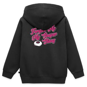 savon fabrication savon savonnière savonnerie savon chaudière - Sweat Premium à capuche zippé enfant bio - noir - Dos - AI Model Kid Male (0cm)