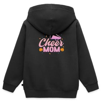 Cheerleader - Kinder Premium Organic Zip Hoodie - Schwarz - Hinten - AI Model Kid Male (0cm)