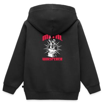 Blacksmith Schiede Anvil Cutler Gift - Kids Premium Organic Zip-up Hoodie - black - Back - AI Model Kid Male (0cm)