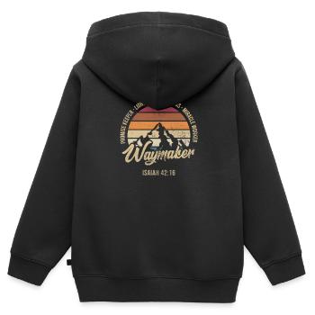 Bible - Sweat Premium à capuche zippé enfant bio - noir - Dos - AI Model Kid Male (0cm)