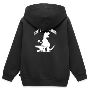 Blacksmith Schiede Anvil Cutler Gift - Kids Premium Organic Zip-up Hoodie - black - Back - AI Model Kid Male (0cm)