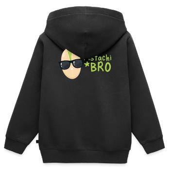 Kiwi - Sweat Premium à capuche zippé enfant bio - noir - Dos - AI Model Kid Male (0cm)