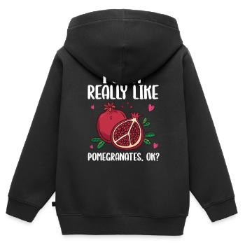 Steak - Kinder Premium Organic Zip Hoodie - Schwarz - Hinten - AI Model Kid Male (0cm)