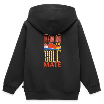 Shoes Are Soulmates - Shoe Collection - Kids Premium Organic Zip-up Hoodie - black - Back - AI Model Kid Male (0cm)